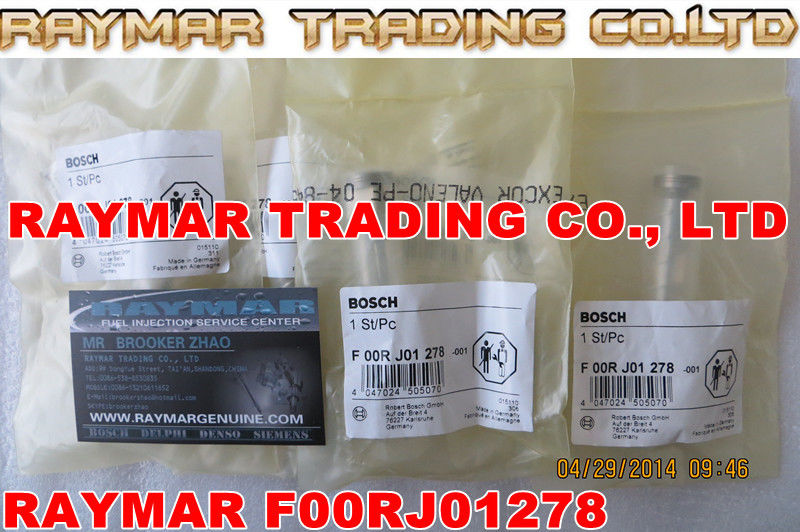 Common rail injector valve F00RJ01278 for 0445120054, 0445120057, 0445120075