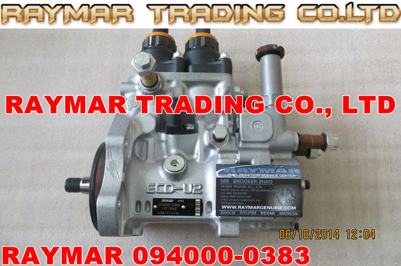 DENSO Common rail fuel pump 094000-0383, 094000-0380 for KOMATSU PC450-7 6156-71-1112