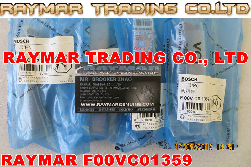 Bosch common rail injector valve F00VC01359