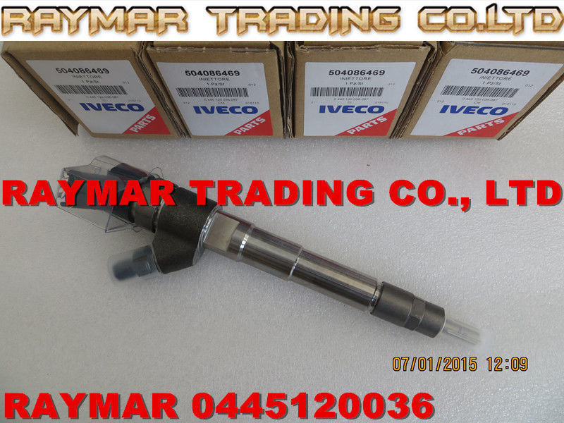 BOSCH common rail injector 0445120036 for IVECO 504086469, 504047895, 504113253