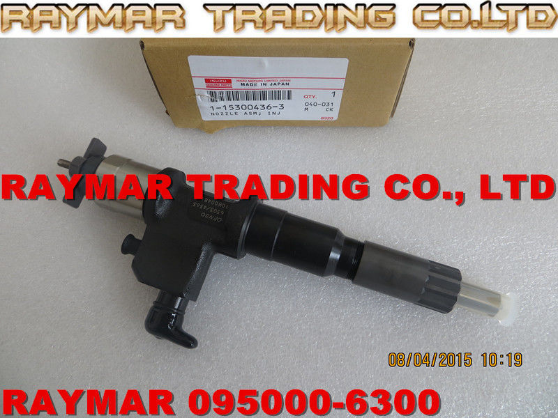 DENSO fuel injector 095000-6300, 095000-6301 for ISUZU/HITACHI 6WG1 1153004361,1153004363