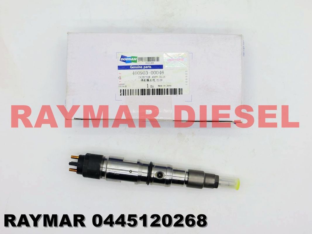 BOSCH Genuine common rail fuel injector 0445120268 for DOOSAN DL06S 400903-00046